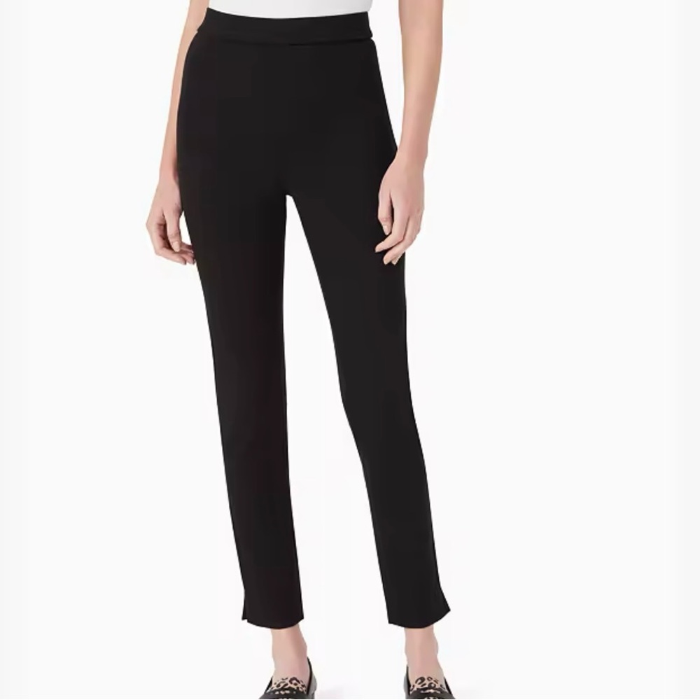 kate spade ♠️- $159 Ponte Pant in, “Black”, Size Medium, NWT, Comfy Elegance